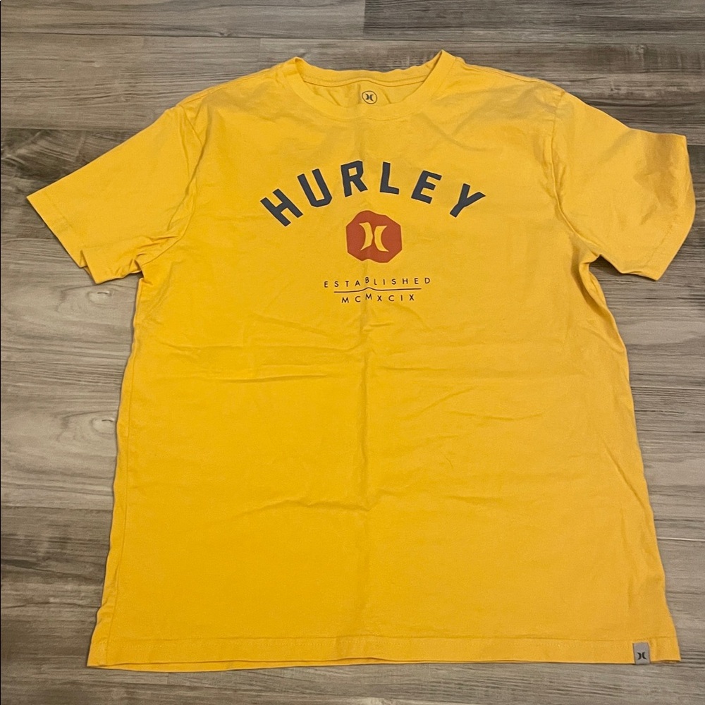 Hurley Mustard Yellow Tee with Logo